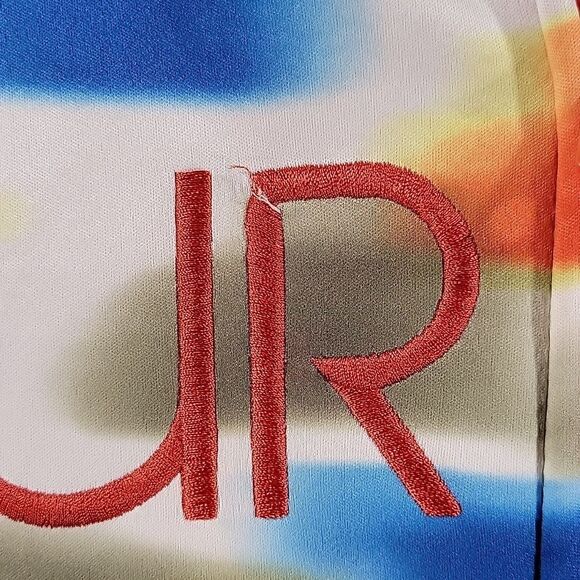 BURTON MULTI COLOR ZIP UP HOODIE FLEECE JACKET - Picture 3 of 5